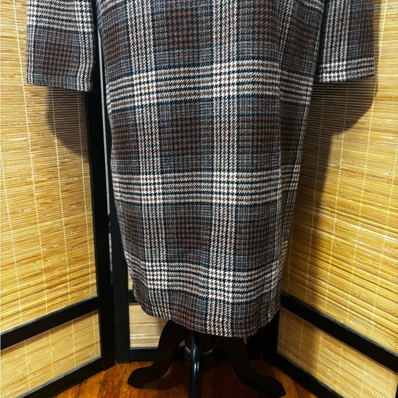 SHEIN Black and Brown Blazer Classic Double-Breasted Jacket - Picture 5 of 6